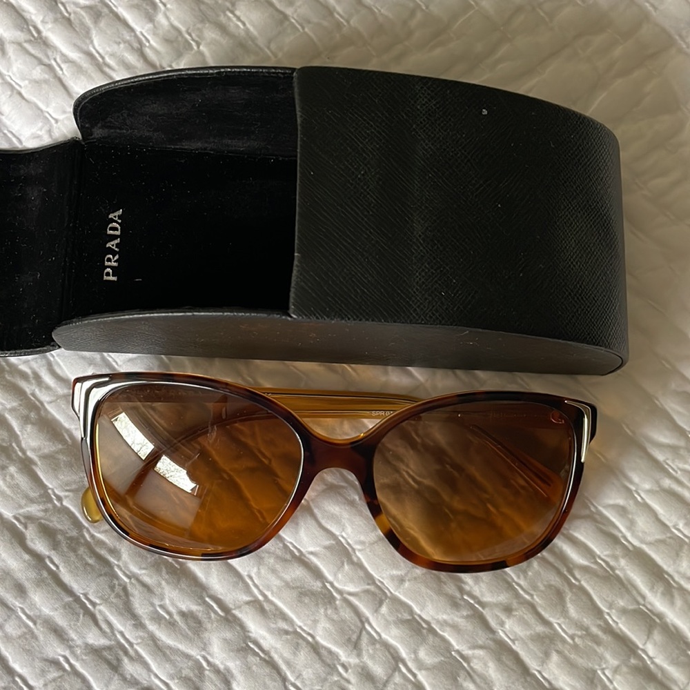 Prada sunglasses.  Perfect condition.  Tortoise